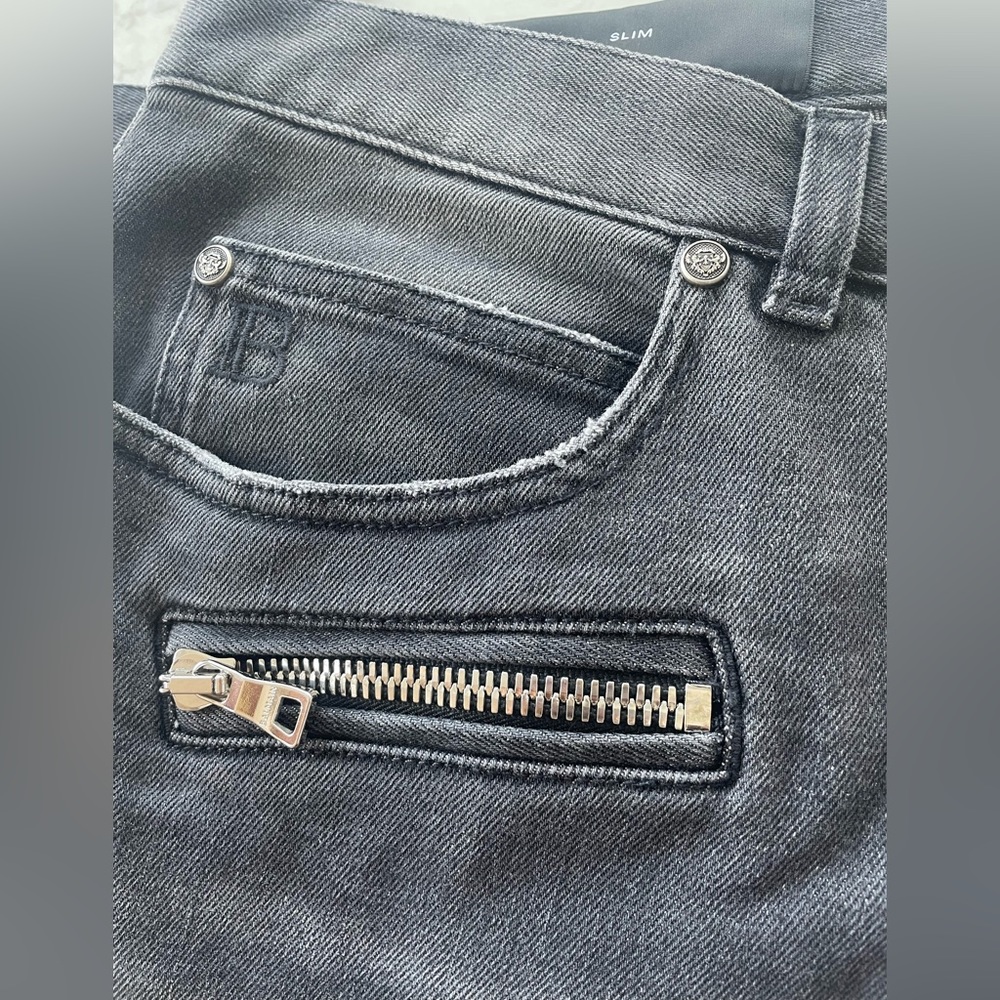 Balmain Ribbed Distress Jeans - Picture 9 of 9